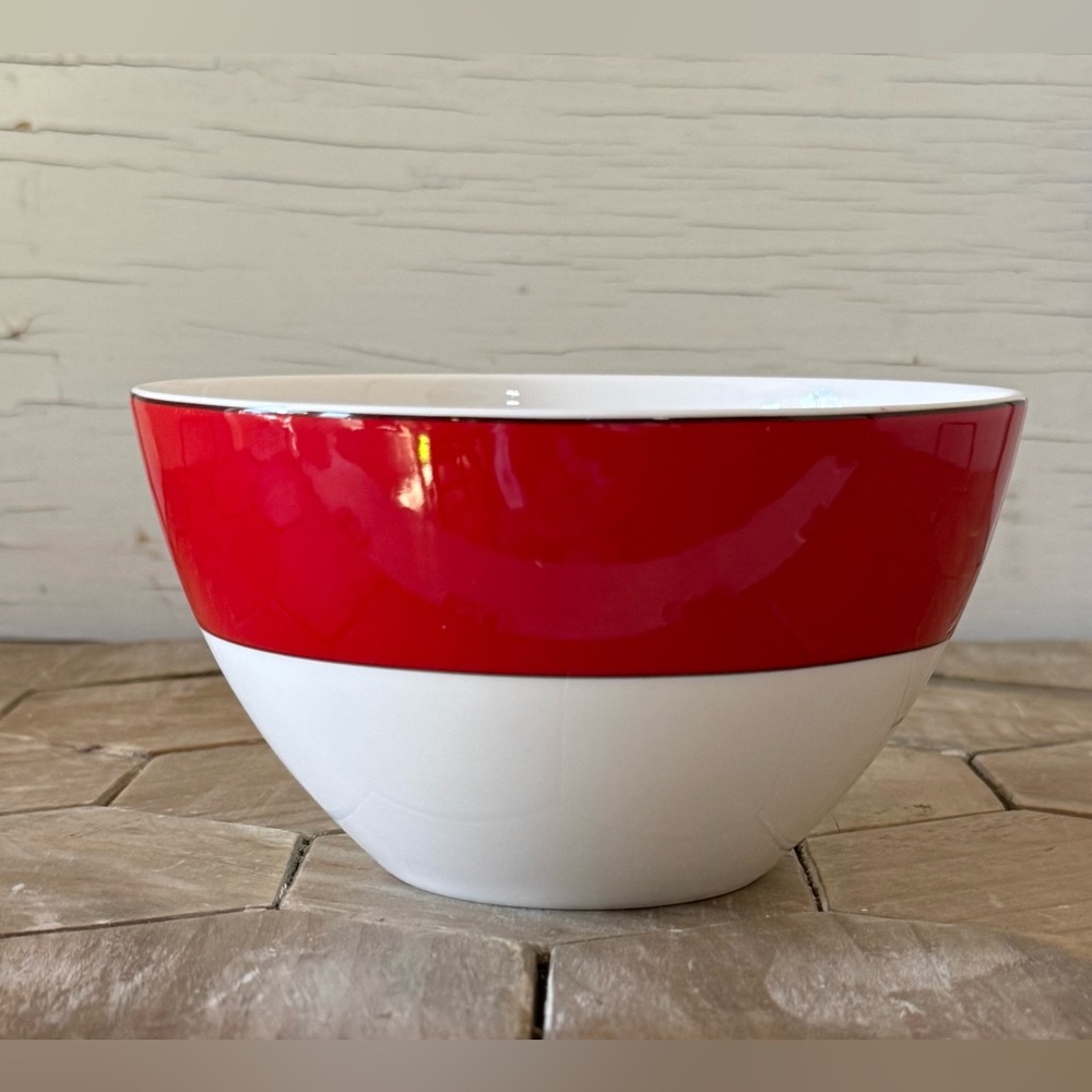 Kate Spade New York, Rutherford Circle Red by Lenox, Set of 4,Cereal/Soup Bowls - Picture 10 of 12